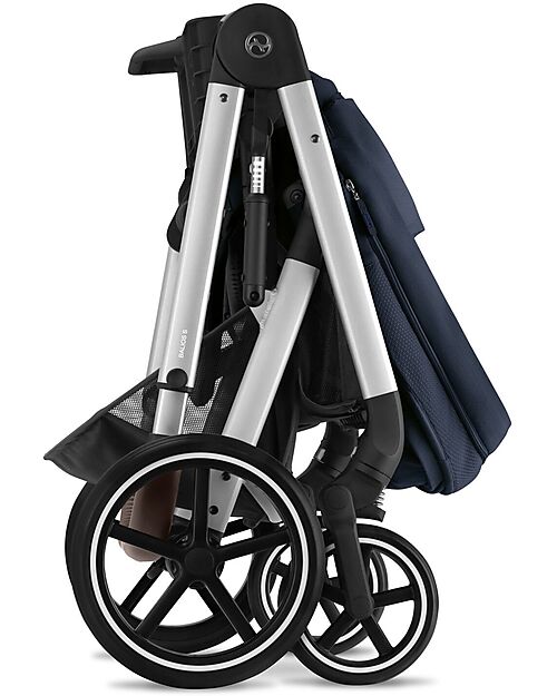 Cybex Passeggino Balios S Lux - Argento-Ocean Blue - dalla Nascita ai 4 Anni Passeggini Classici