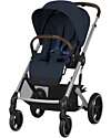 Cybex Passeggino Balios S Lux - Blue Navy - Telaio Argento - dalla Nascita ai 4 anni Passeggini Classici