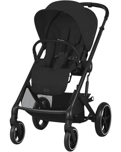 Cybex Passeggino Balios S Lux - Moon Black - Telaio Nero - dalla Nascita ai 4 anni Passeggini Classici