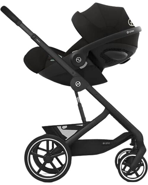 Cybex Passeggino Balios S Lux - Moon Black - Telaio Nero - dalla Nascita ai 4 anni Passeggini Classici