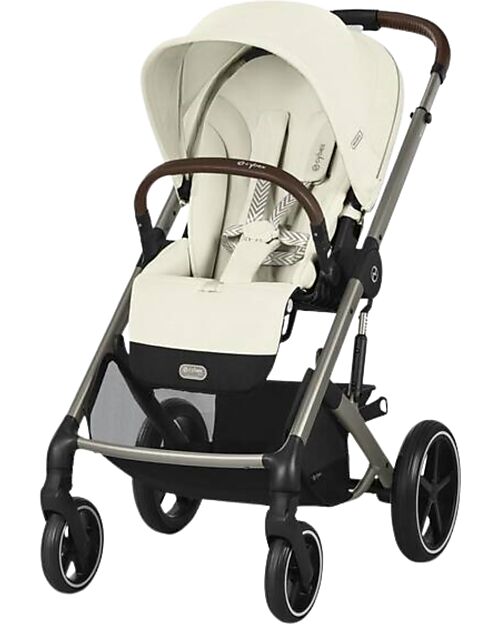 Cybex Passeggino Balios S Lux - Seashell Beige - Telaio Tortora - dalla Nascita ai 4 anni Passeggini Classici