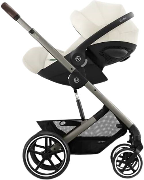 Cybex Passeggino Balios S Lux - Seashell Beige - Telaio Tortora - dalla Nascita ai 4 anni Passeggini Classici