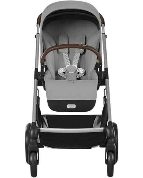 Cybex Passeggino Balios S Lux - Stone Grey - Telaio Argento - dalla Nascita ai 4 anni Passeggini Classici