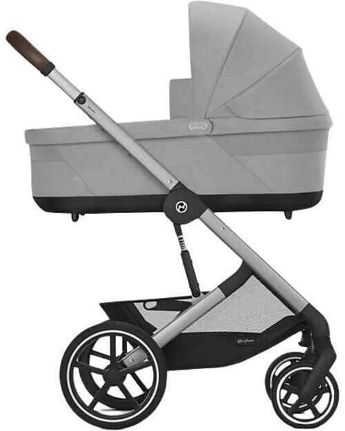 Cybex Passeggino Balios S Lux - Stone Grey - Telaio Argento - dalla Nascita ai 4 anni Passeggini Classici