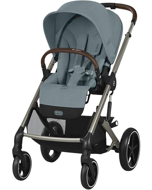 Cybex Passeggino Balios S Lux - Stormy Blue - Telaio Tortora - dalla Nascita ai 4 anni Passeggini Classici