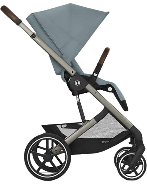 Cybex Passeggino Balios S Lux - Stormy Blue - Telaio Tortora - dalla Nascita ai 4 anni Passeggini Classici
