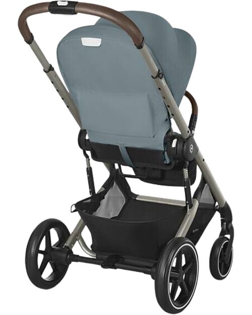 Cybex Passeggino Balios S Lux - Stormy Blue - Telaio Tortora - dalla Nascita ai 4 anni Passeggini Classici