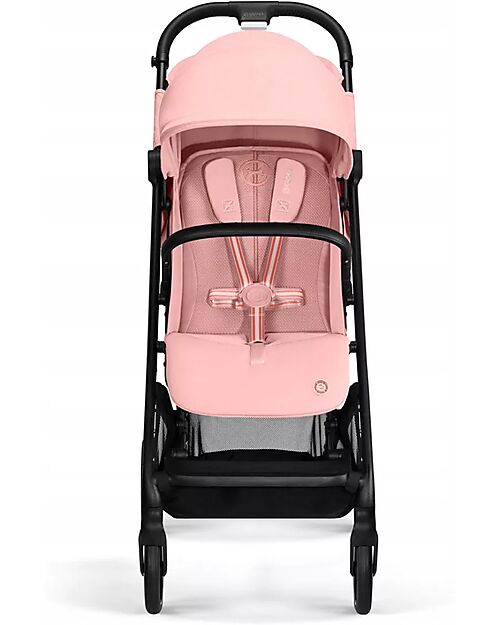 Cybex Passeggino Beezy - Candy Pink - Telaio Nero - Il più Compatto Passeggini Leggeri