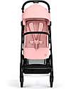 Cybex Passeggino Beezy - Candy Pink - Telaio Nero - Il più Compatto Passeggini Leggeri