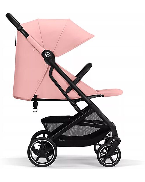Cybex Passeggino Beezy - Candy Pink - Telaio Nero - Il più Compatto Passeggini Leggeri