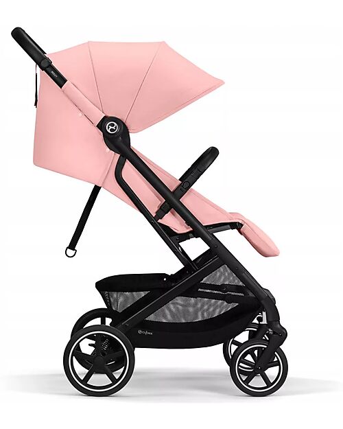 Cybex Passeggino Beezy - Candy Pink - Telaio Nero - Il più Compatto Passeggini Leggeri