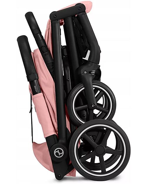 Cybex Passeggino Beezy - Candy Pink - Telaio Nero - Il più Compatto Passeggini Leggeri