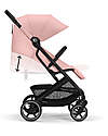 Cybex Passeggino Beezy - Candy Pink - Telaio Nero - Il più Compatto Passeggini Leggeri