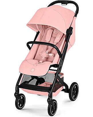 Cybex Passeggino Beezy - Candy Pink - Telaio Nero - Il più Compatto Passeggini Leggeri