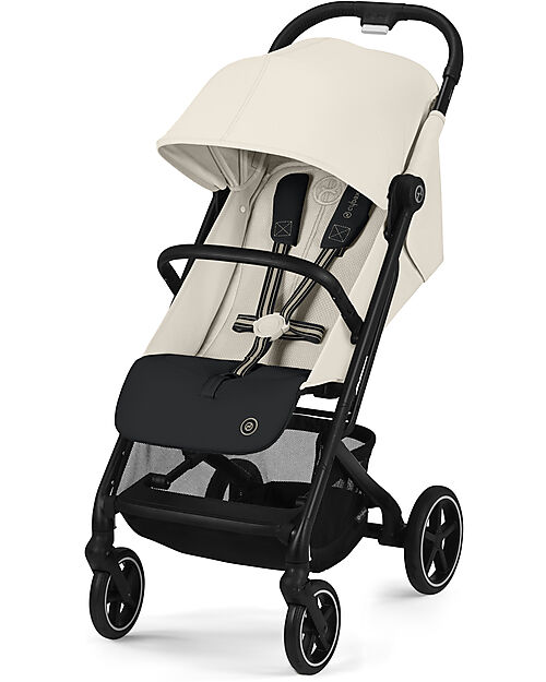 Cybex Passeggino Beezy - Canvas White/Light Beige - Il Più Compatto Passeggini Leggeri