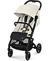 Cybex Passeggino Beezy - Canvas White/Light Beige - Il Più Compatto Passeggini Leggeri