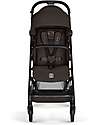 Cybex Passeggino Beezy - Chocolate Brown - Telaio Nero - Il più Compatto Passeggini Leggeri