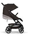 Cybex Passeggino Beezy - Chocolate Brown - Telaio Nero - Il più Compatto Passeggini Leggeri