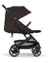 Cybex Passeggino Beezy - Chocolate Brown - Telaio Nero - Il più Compatto Passeggini Leggeri