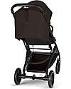 Cybex Passeggino Beezy - Chocolate Brown - Telaio Nero - Il più Compatto Passeggini Leggeri