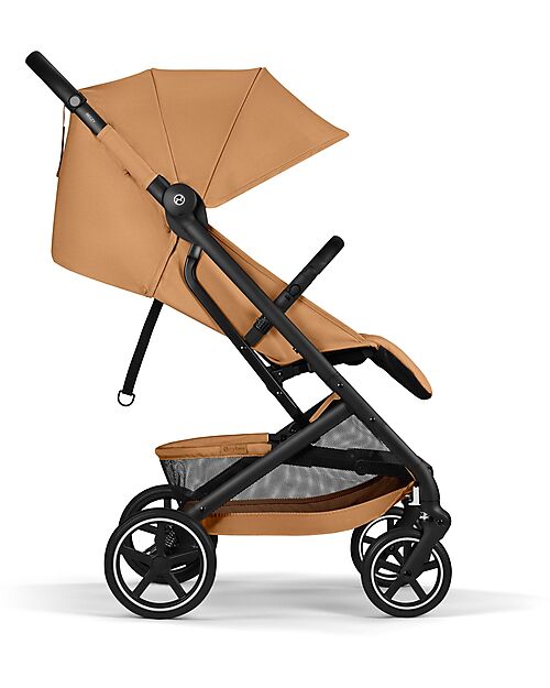 Cybex Passeggino Beezy - Cinnamon Yellow - Telaio Nero - Il più Compatto Passeggini Leggeri