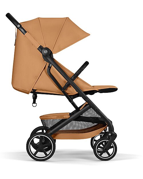 Cybex Passeggino Beezy - Cinnamon Yellow - Telaio Nero - Il più Compatto Passeggini Leggeri