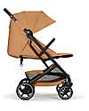 Cybex Passeggino Beezy - Cinnamon Yellow - Telaio Nero - Il più Compatto Passeggini Leggeri