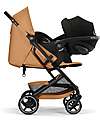 Cybex Passeggino Beezy - Cinnamon Yellow - Telaio Nero - Il più Compatto Passeggini Leggeri