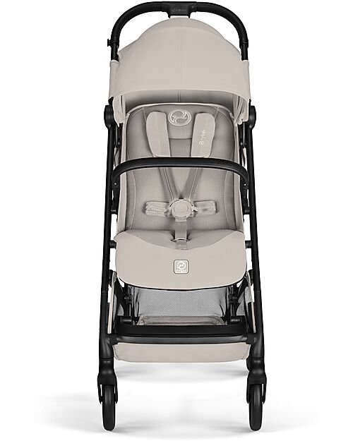 Cybex Passeggino Beezy - Dune Grey - Telaio Nero - Il più Compatto Passeggini Leggeri