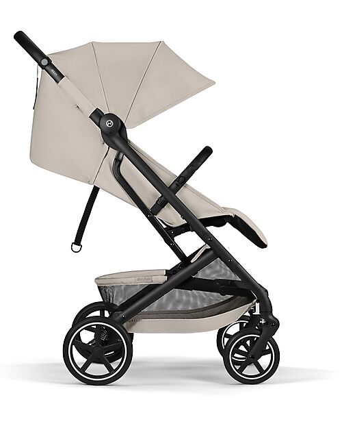 Cybex Passeggino Beezy - Dune Grey - Telaio Nero - Il più Compatto Passeggini Leggeri