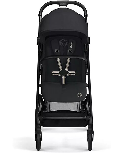 Cybex Passeggino Beezy - Magic Black - Telaio Nero - Il più Compatto Passeggini Leggeri