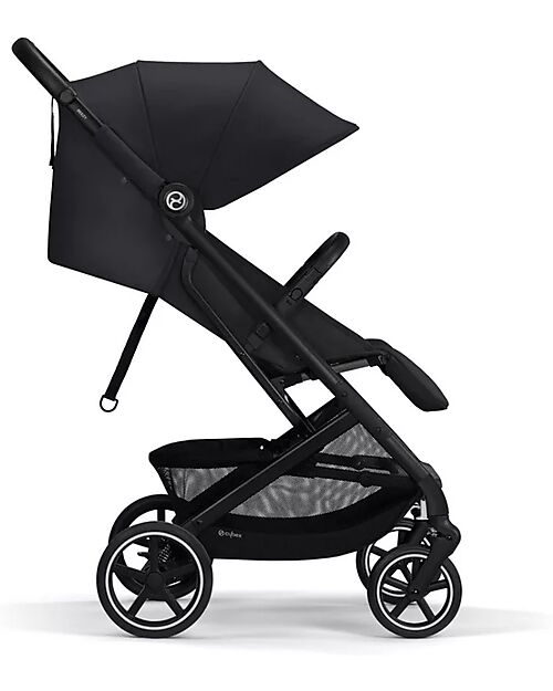 Cybex Passeggino Beezy - Magic Black - Telaio Nero - Il più Compatto Passeggini Leggeri