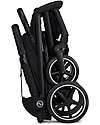 Cybex Passeggino Beezy - Magic Black - Telaio Nero - Il più Compatto Passeggini Leggeri
