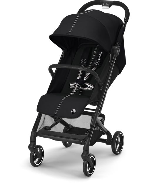Cybex Passeggino Beezy - Moon Black/Black - Comfort in Città dalla Nascita! Passeggini Leggeri