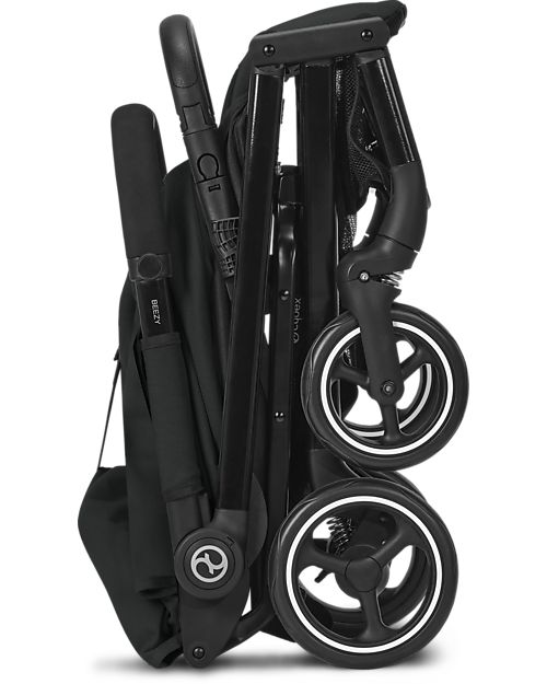 Cybex Passeggino Beezy - Moon Black/Black - Comfort in Città dalla Nascita! Passeggini Leggeri