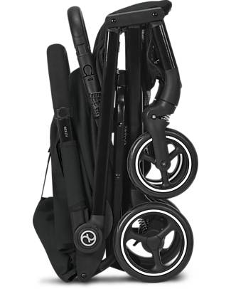 Cybex Passeggino Beezy - Moon Black/Black - Comfort in Città dalla Nascita! Passeggini Leggeri