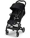 Cybex Passeggino Beezy - Moon Black/Black - con Cintura One-Pull Passeggini Leggeri