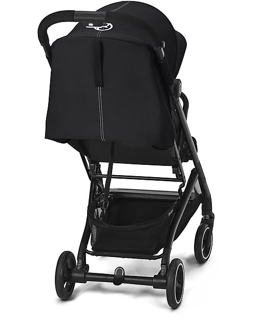 Cybex Passeggino Beezy - Moon Black/Black - con Cintura One-Pull Passeggini Leggeri