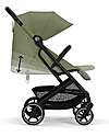 Cybex Passeggino Beezy - Moss Green - Telaio Nero - Il più Compatto Passeggini Leggeri