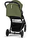 Cybex Passeggino Beezy - Moss Green - Telaio Nero - Il più Compatto Passeggini Leggeri