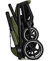 Cybex Passeggino Beezy - Moss Green - Telaio Nero - Il più Compatto Passeggini Leggeri