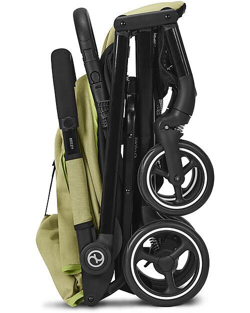 Cybex Passeggino Beezy - Nature Green/Green - con Cintura One-Pull Passeggini Leggeri