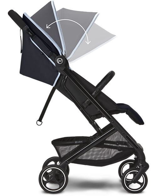 Cybex Passeggino Beezy - Ocean Blue/Navy Blue - Comfort in Città dalla Nascita! Passeggini Leggeri