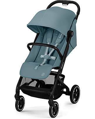 Cybex Passeggino Beezy - Stormy Blue - Telaio Nero - Il più Compatto Passeggini Leggeri