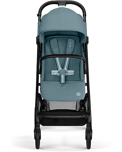 Cybex Passeggino Beezy - Stormy Blue - Telaio Nero - Il più Compatto Passeggini Leggeri