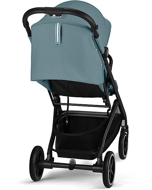 Cybex Passeggino Beezy - Stormy Blue - Telaio Nero - Il più Compatto Passeggini Leggeri
