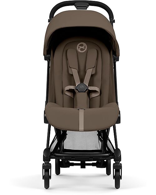 Cybex Passeggino Coya - Coconut Brown - Telaio Matt Black - Leggero e Ultracompatto Pedane
