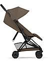 Cybex Passeggino Coya - Coconut Brown - Telaio Matt Black - Leggero e Ultracompatto Pedane
