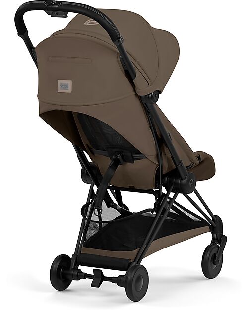 Cybex Passeggino Coya - Coconut Brown - Telaio Matt Black - Leggero e Ultracompatto Pedane