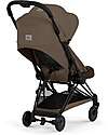 Cybex Passeggino Coya - Coconut Brown - Telaio Matt Black - Leggero e Ultracompatto Pedane